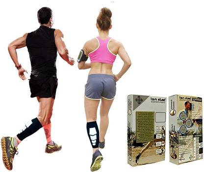 Ion clad Copper Compression Calf Sleeve-Support Socks for Relief from Leg Cramps-(1 Pair) Knee Support