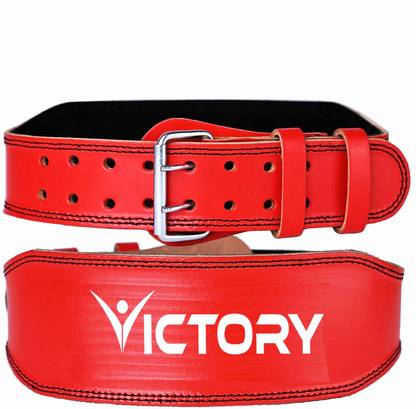 VICTORY Genuine Leather Weight Lifting Gym Belt Back Support Power Lifting Belt Weight Lifting Belt