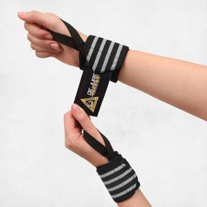 ABB INITIO Elastic Wrist Support Band/Wraps with Thumb Loop for Gym Weight Lifting Workout Wrist Support