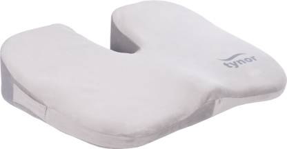 TYNOR Ortho Cushion Seat, Grey, Universal Size, 1 Unit Back / Lumbar Support