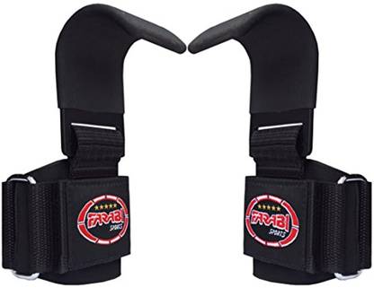 Farabi Pull Up Bar Straps Wrist Support Weight Lifting Gym Hook Exercise Wrist Support
