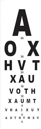ZELOX Vision Snellen Chart for Eye Testing ( English Chart ) Posture Corrector