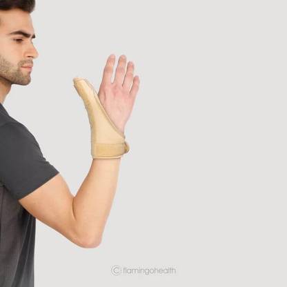 FLAMINGO Supportive Thumb Spica Splint-Metal Splint, Wrist Support, Anatomical Shape Wrist Support
