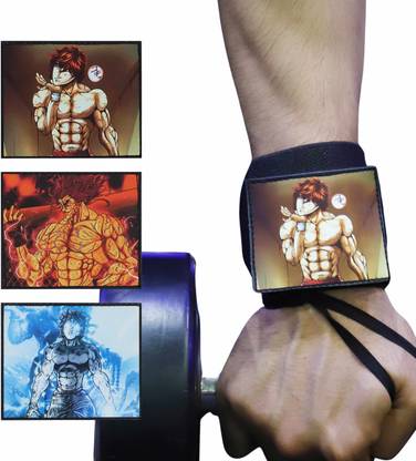 ZYZFIT Heavy Duty Anime Wrist Supporter with Thumb Loop – Baki Hanma Gym Wrist Wraps Wrist Support