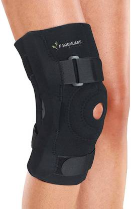 K SQUARIANS Hinged Knee Cap Support Neoprene | Adjustable Small Size Knee Brace Open Patella Knee Support