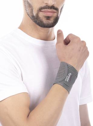 TYNOR Wrist Brace with Double Lock, Grey, Large, 1 Unit Wrist Support