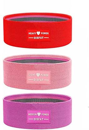 Disfat Resistance Bands For Women With Instruction Manual Mini Resistance Bands Back / Lumbar Support