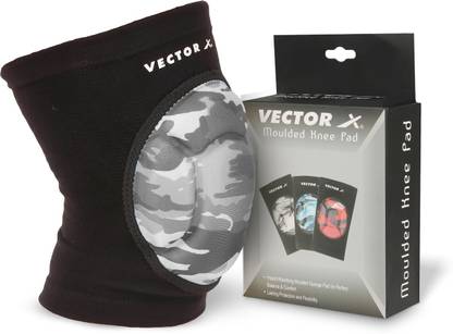 VECTOR X 1 Pc Camo Moulded Knee Cap For Pain Relief Guard Brace Band Gym Large Knee Support