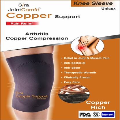 Sira Joint Comfo Sira Copper Compression Knee Support Sleeve for Pain Foot Support