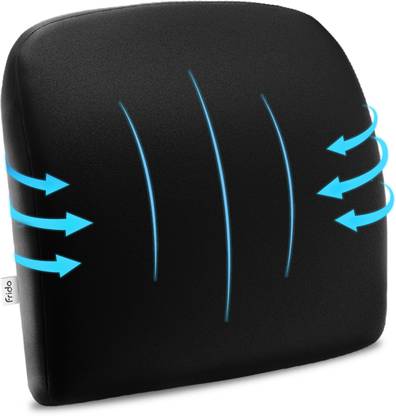 Frido Slim Lumbar Cushion, Relieves Back Pain, Portable, Ideal for Home/Office/Car Back / Lumbar Support