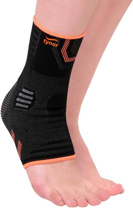 TYNOR Ankle Support Air Pro, Black & Orange, Medium, 1 Unit Ankle Support