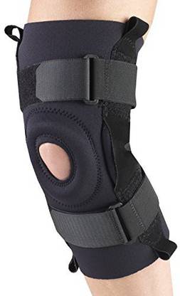 OTC Knee Stabilizer Hinged Bars Neoprene Black X Large Knee Support