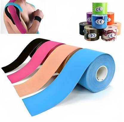 HEALTHTREK Kinesiology Tape for Sports Injuries (5m x 5cm) Athletic Sports Tape Knee Support
