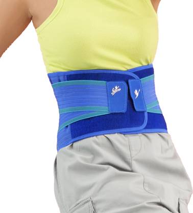 FLAMINGO Premium Lumbar Sacro Belt for Back Pain with dual Adjustable Strap |Unisex| L | Back / Lumbar Support