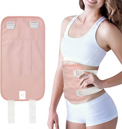 HANNEA Caster Oil Packs Cotton Flannel with Elastic Strap, Castor Oil Pack Back / Lumbar Support