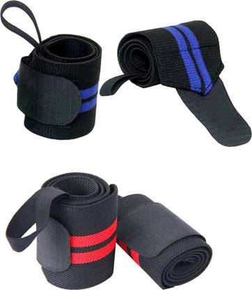 TWMX Red And Blue Premium Wrist Wrap Combo Wrist Support