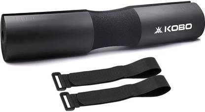 KOBO Barbell Squat Pad with Straps Shoulder Support