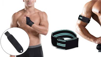 CODIVER Bicep band support with Thumb supporter combo Supporter