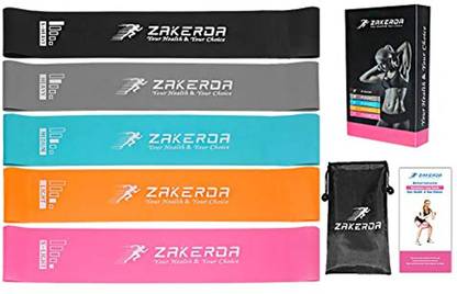 Zakerda Resistance Loops Exercise Booty Bands Workout Stretching Home Fitness Pilates Back / Lumbar Support