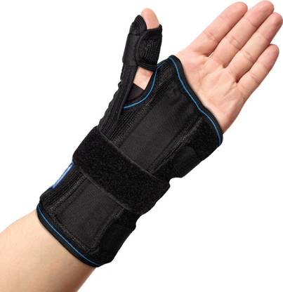 VISSCO Wrist Brace with Thumb Support, Removable Splints, Wrist & Thumb immobilizer Finger Support