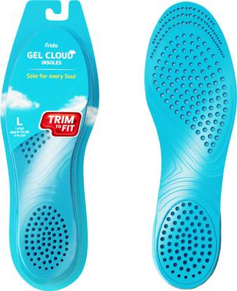 फ्राइडो Gel Cloud Ultra Comfortable Trimmable Insole, Small 5-8 UK, Pack of 1 Pair हील सपोर्ट