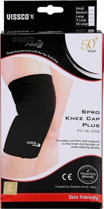 VISSCO Spro Knee Cap Plus Support for Joint Pain Relief, Sports, Football Knee Support