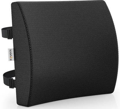 FOVERA Lumbar Support Memory Foam Cushion -Designed for Working Chair -Back Pain Relief Back / Lumbar Support
