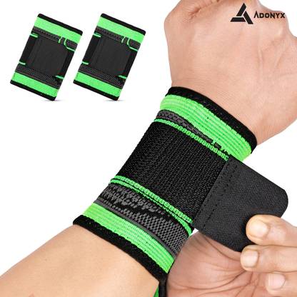 ADONYX Wrist Brace Wrist Wraps Compression Wrist Strap, Wrist Support for Work Fitness Wrist Support
