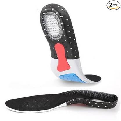 Xroncinz 2 Pcs silicone gel insole, Orthotic Arch Support Shoe Pad Sport Running Arm Support