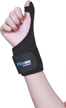 MEDINN ORTHOTICS THUMP SPICA SPLINT | THUMB STABILIZER FOR PAIN, STRAINS, TENDONITIS Finger Support