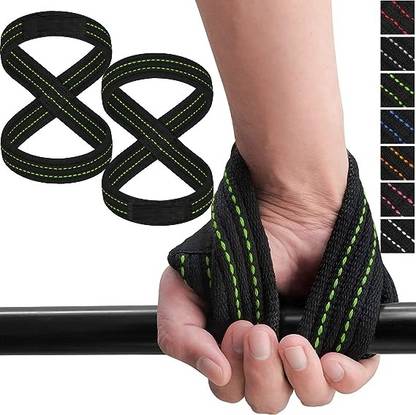 Fitcozi Weight Lifting Straps Figure 8, Anti Slip with cuffs wrist Support Wrist Support