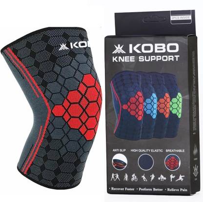 KOBO Nylon Knee Caps For Knee Support Knee Pain Protection (1 Piece) Knee Support