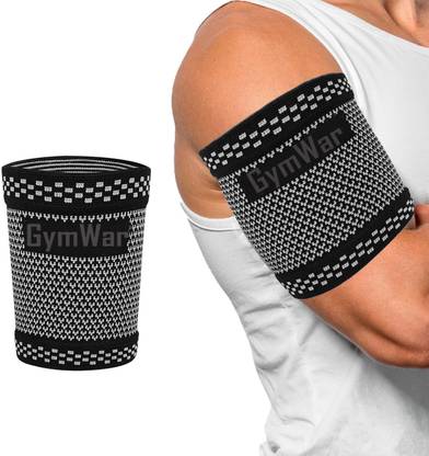 GymWar Bicep Tendonitis Brace, Knitted Compression Upper Arm Sleeve Support Arm Support