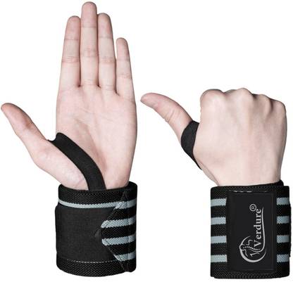 Verdure Wrist Band Wrap with Thumb Loop for Men Women- 1 pair Wrist Support