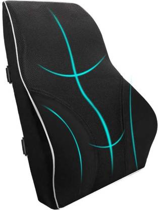 bagsio LUMBAR support pillow for office,gaming ,computer for back pain releif (black) Back / Lumbar Support
