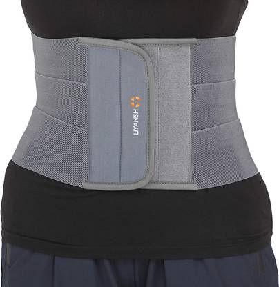 NIHILANO Grey Abdominal Belt after delivery Tummy Reduction Trimmer Belly Abdominal Belt