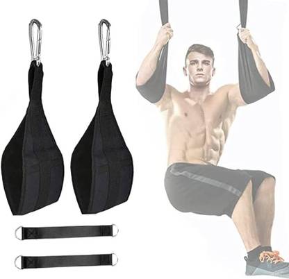 Fitcozi Safe Carabiner, Padded, All Bar Compatible Knee Up Ab Straps Supporter