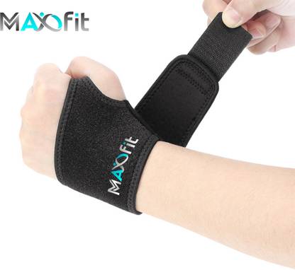 MAXOFIT Wrist & Thumb Support Band For Wrist Injuries, Flexion, Gym, WeightLifting Wrist Support