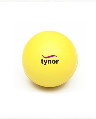 TYNOR Exercising Ball PU, Yellow, Neuro, 1 Unit Supporter