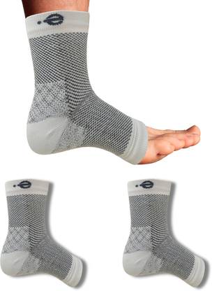 ecosync Bamboo Cotton Ankle Heel Pain Relief Socks for Men & Women, Compression Socks Ankle Support