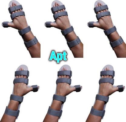 APT Static Splint 3Right+3Left Hand Static For palm, arm hand support (Medium Size) Hand Support