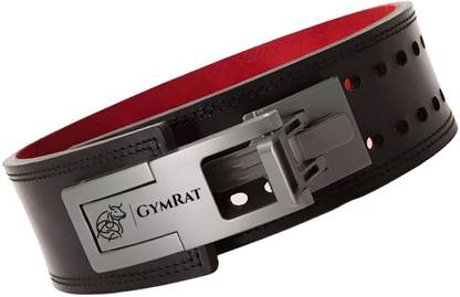 GYMRAT Premium 13MM Adustable Weightlifting Lever Belt with Adjustable Buckle Weight Lifting Belt