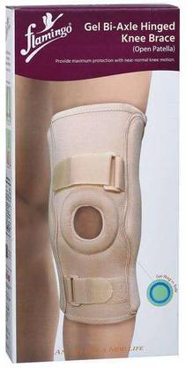 FLAMINGO Gel Bi-Axle Hinged Knee Brace Beige-M Knee Support