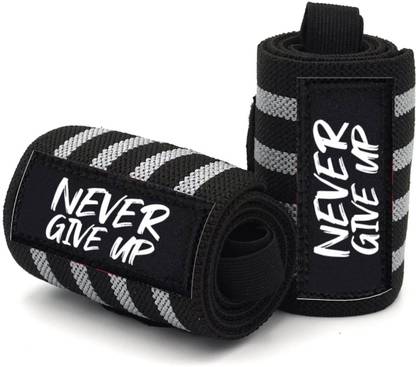 STEIGEN FITNESS NEVER GIVE UP Wrist Wrap, Wrist Support, Wrist Bands,Wrist Straps,Hand Grip Wrist Support
