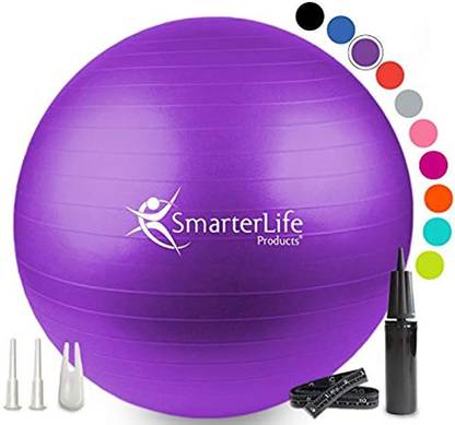SmarterLife Products Exercise Ball For Yoga Balance Stability Fitness Pilates Birthing Back / Lumbar Support