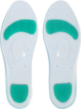 TYNOR Insole Full Silicone, White, Large, Pack of 2 Insole
