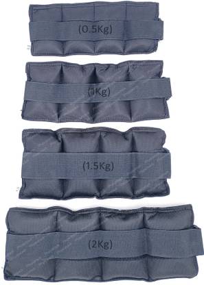 Physiotrack Weight Cuffs (0.5kg, 1kg, 1.5kg & 2kg) Free Size Ankle & Wrist Support Knee Support