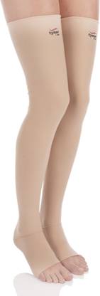 TYNOR Medical Compression Stocking Thigh High Class 2 (Pair), Beige, XL, Pack of 2 Knee Support