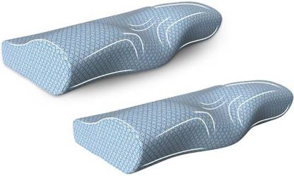 WELLGIVER Pack Of 2 Orthopedic Memory Foam Pillow for Sleeping, Neck and Shoulder Pain Neck Support