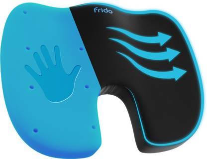 Frido Ultimate Coccyx Seat Cushion with Cooling Gel Memory Foam and Orthopedic Design Back / Lumbar Support